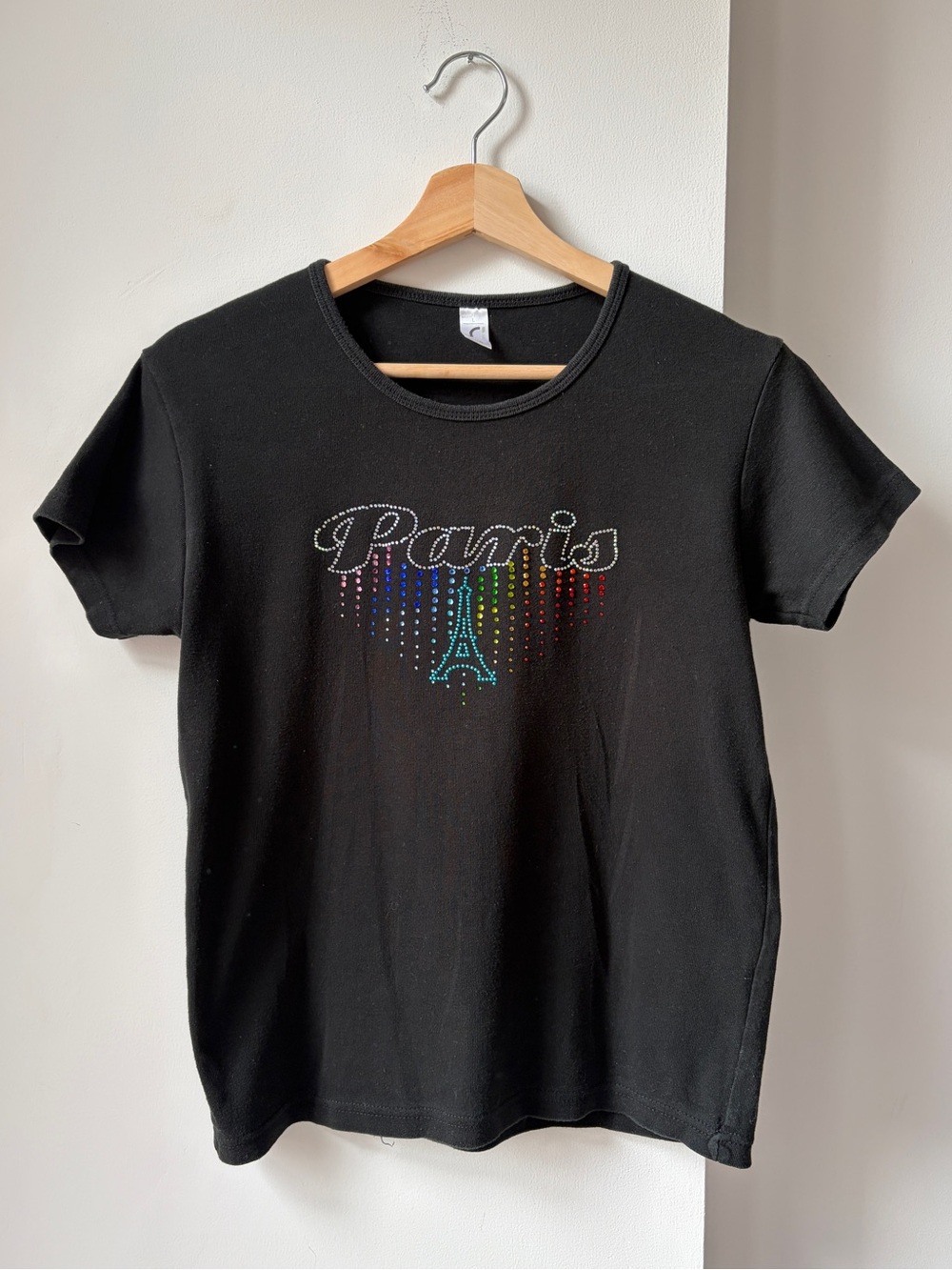 Paris Rhinestone Souvenir Baby Tee